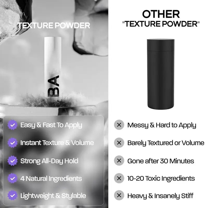 Hair Styling Powder for Volume & Texture - Natural Matte Finish, 50g