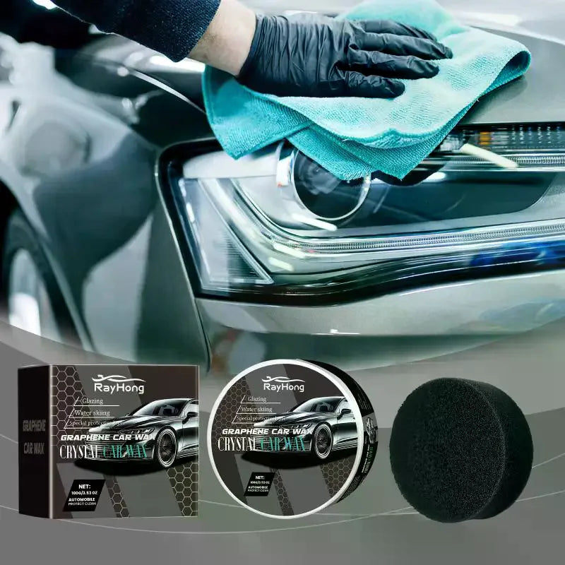 Car Paint Protection Wax - Long-Lasting Waterproof Crystal Coating for Exterior Care