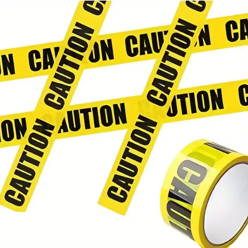 Halloween Caution Tape Barricade Line for Haunted House Party Safety Decor