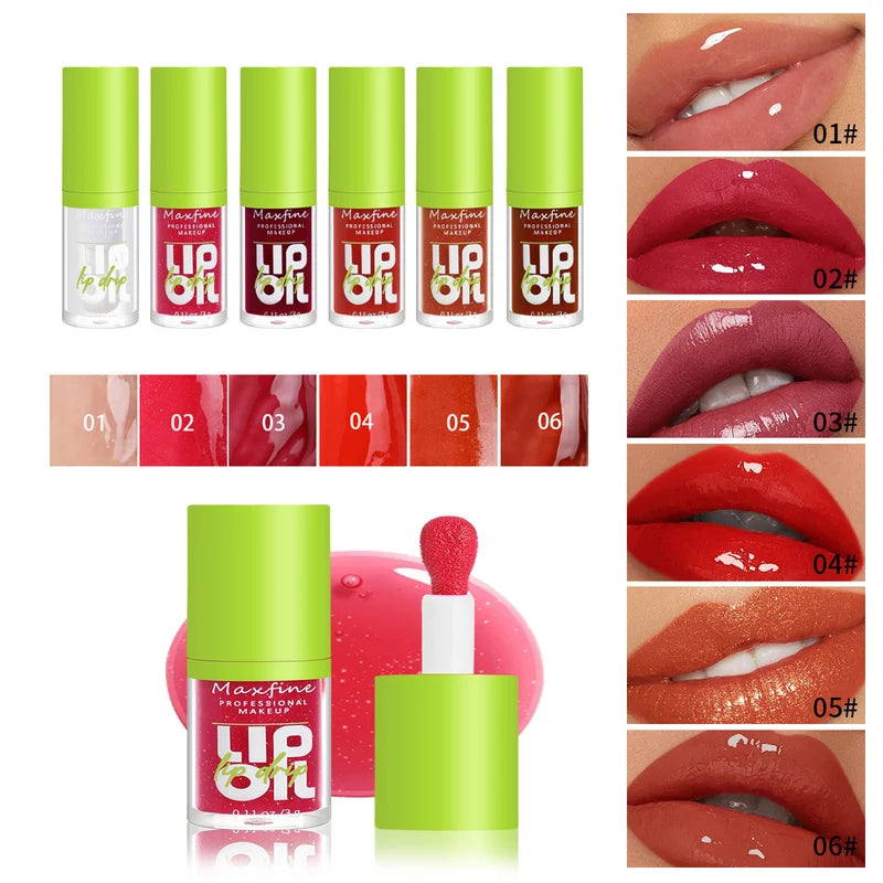 Waterproof Long-Lasting Lip Gloss with Moisturizing Non-Stick Formula - Multiple Colors