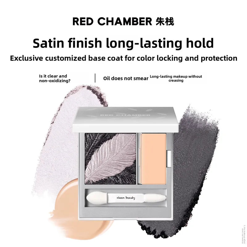 Vegan Satin Eyeshadow Palette with Cream Base & Shimmer Topper - Multiple Colors