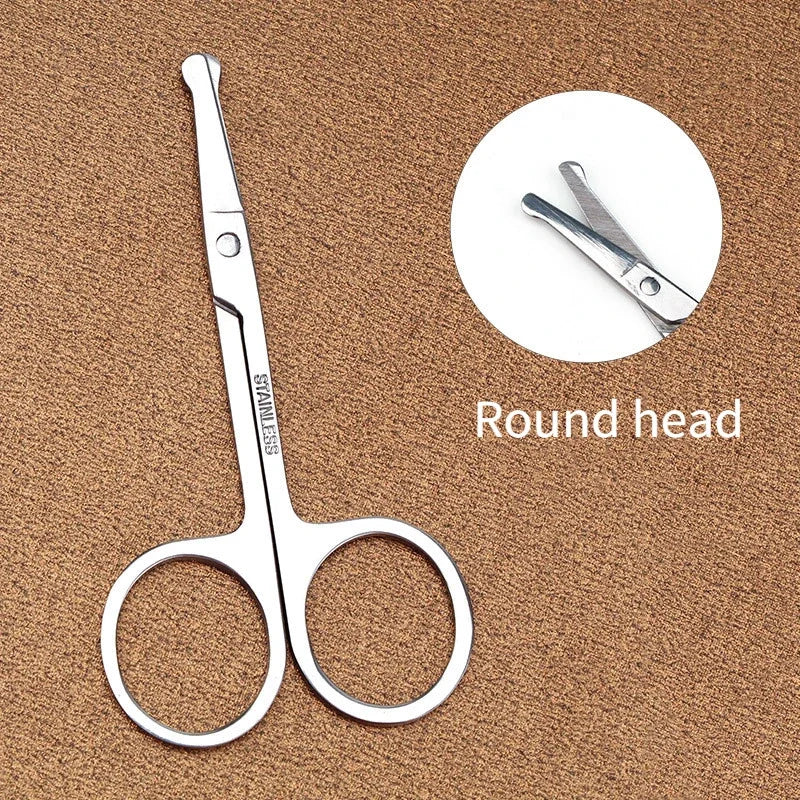 Nail and Eyebrow Scissors with Cuticle Trimmer for Women - Facial Hair Removal Tools
