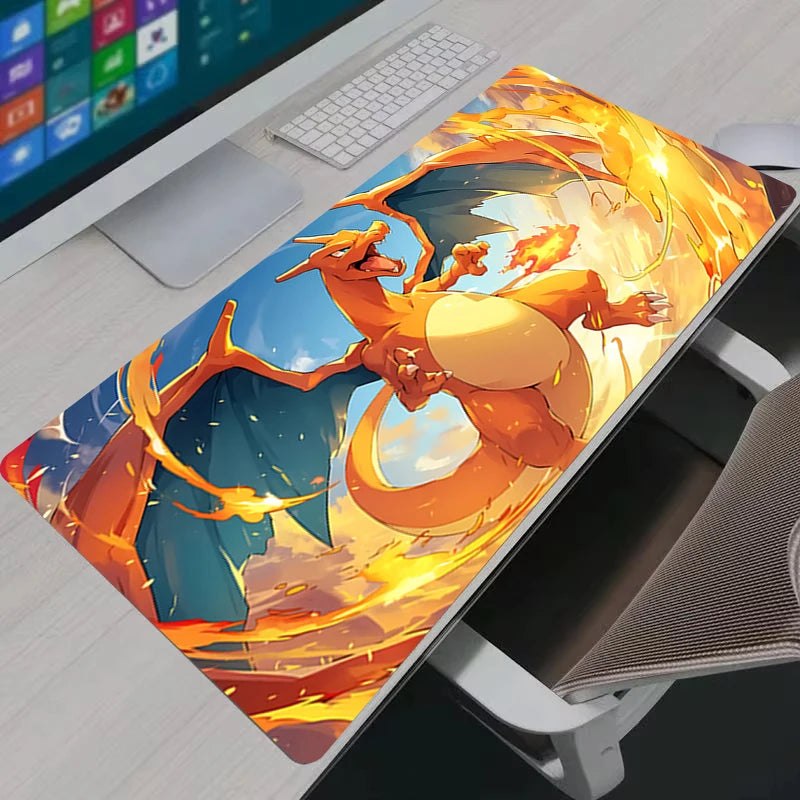 Oversized Gaming Mousepad XXL - Anime Pokémon Eevee & Mewtwo Desk Mat