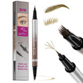 Dual-Ended Micro-Sculpting Eyebrow Pencil & Eyeliner - Long-Lasting Liquid Makeup