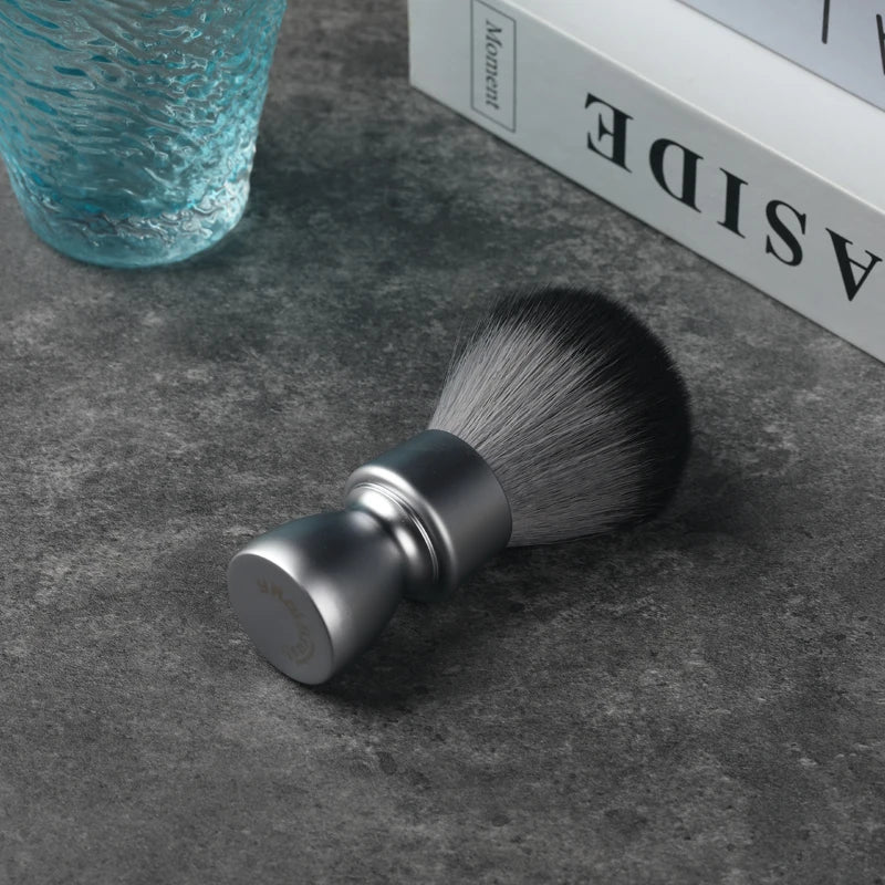 Heavy Metal Handle Timber Wolf Synthetic Shaving Brush for Men