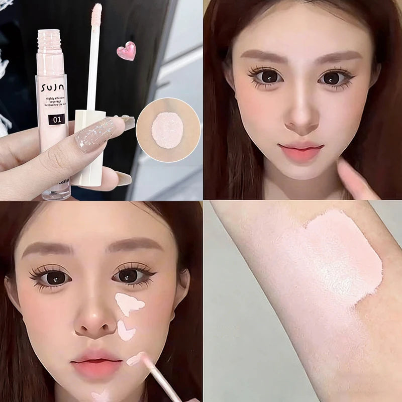 Brightening Liquid Concealer for Dark Circles & Spots - Long-Wear, Hydrating, Buildable Coverage