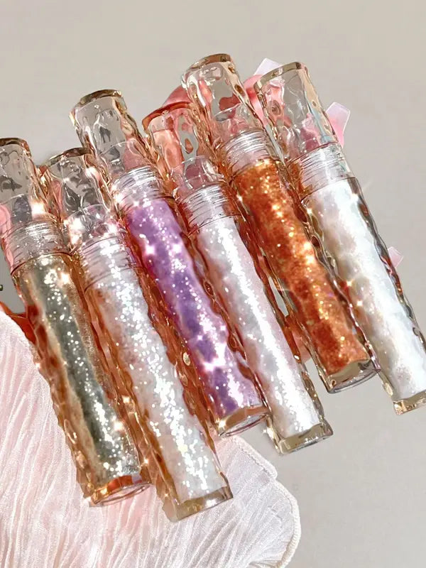 Sparkling Liquid Eye Shadow Set - Pearlescent, Glitter, Long-Lasting, Multiple Colors
