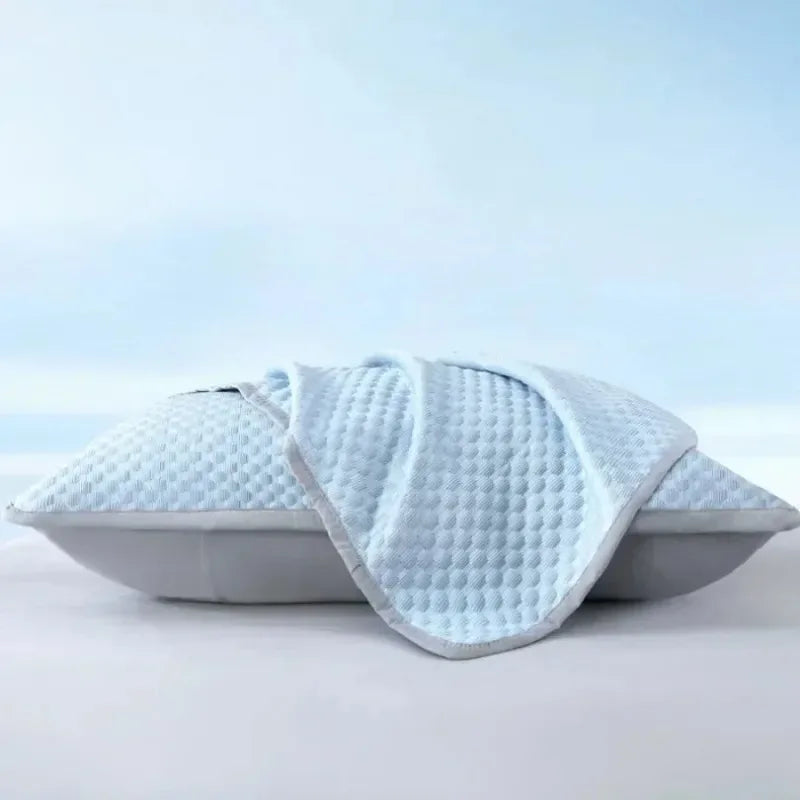 Summer Cooling Pillowcase Solid Color Ice Bean Pillow Cover 48x74cm - Washable