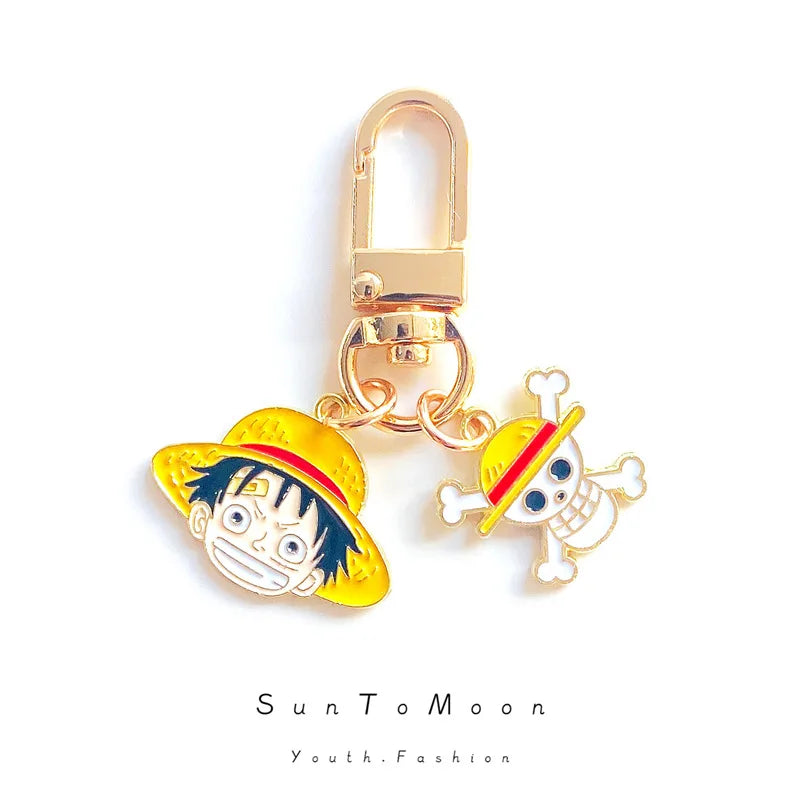 Anime Character Keychain Monkey D. Luffy Nami Bluetooth Headset Charm - Toy Jewelry Gift