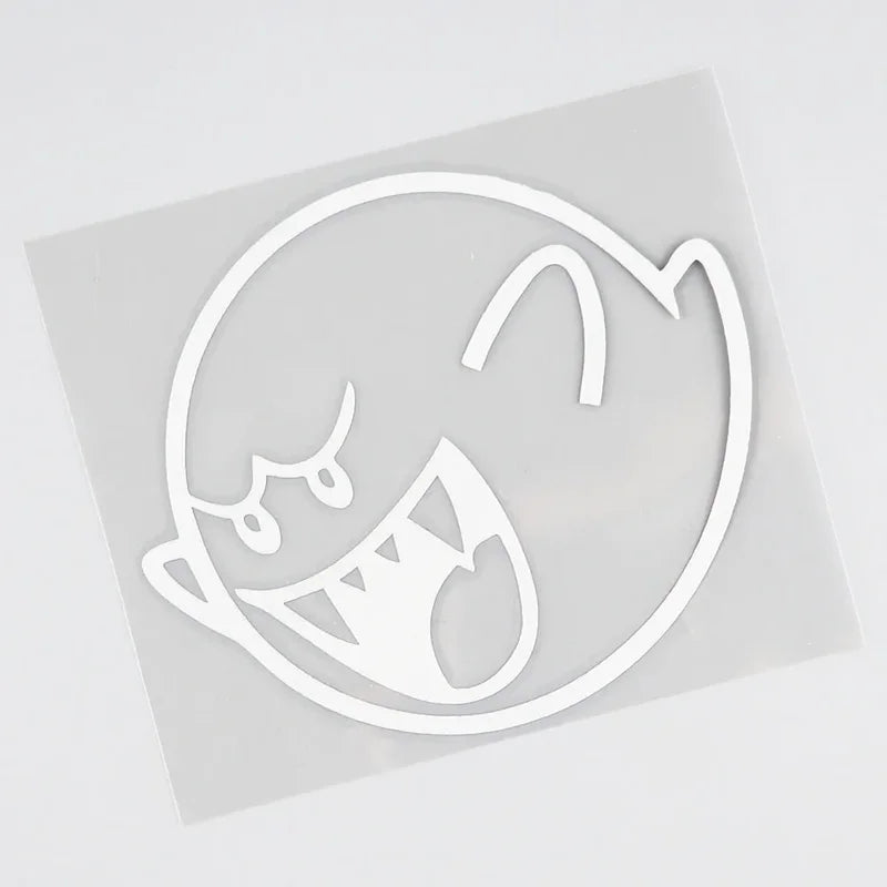 Halloween Horror Grimace Vinyl Car Decals - Waterproof Silhouette Stickers, 15cm