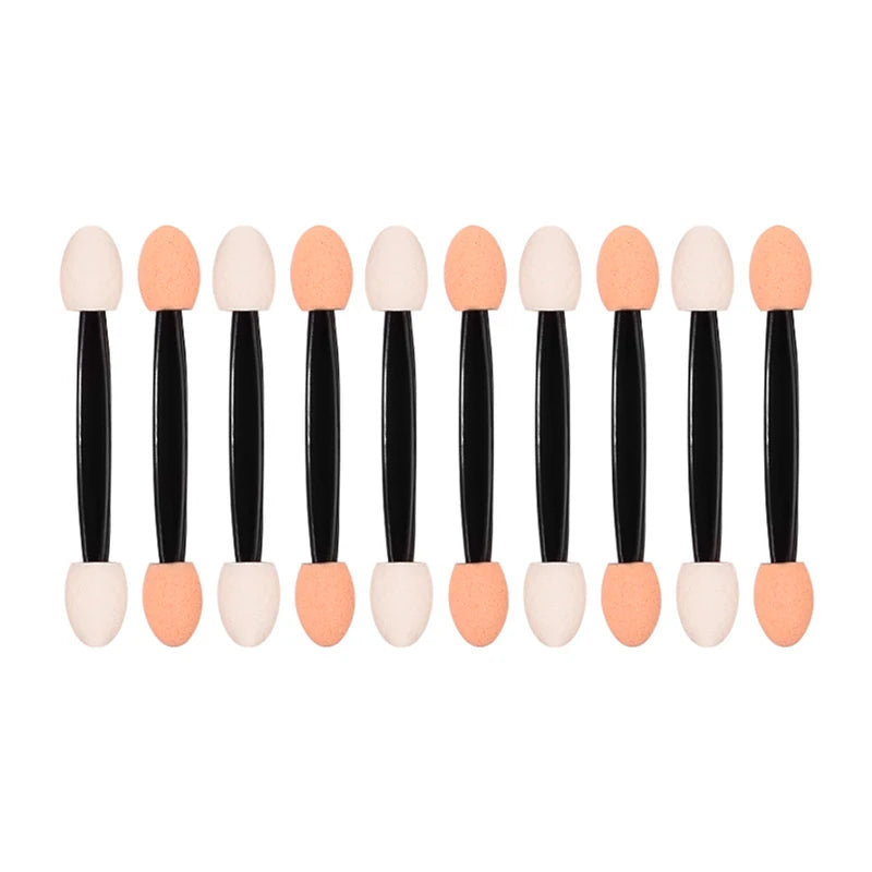 50Pcs Nail Powder Brushes Double Sided Applicator Makeup Tools