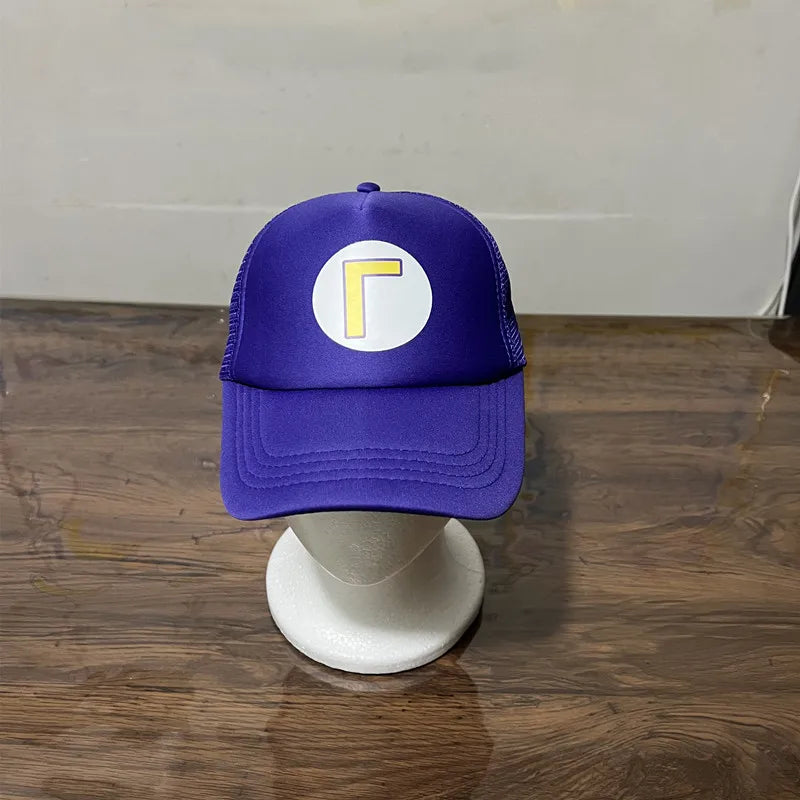 Unisex Trucker Sun Hat - Adjustable Mesh Baseball Cap for Anime Cosplay