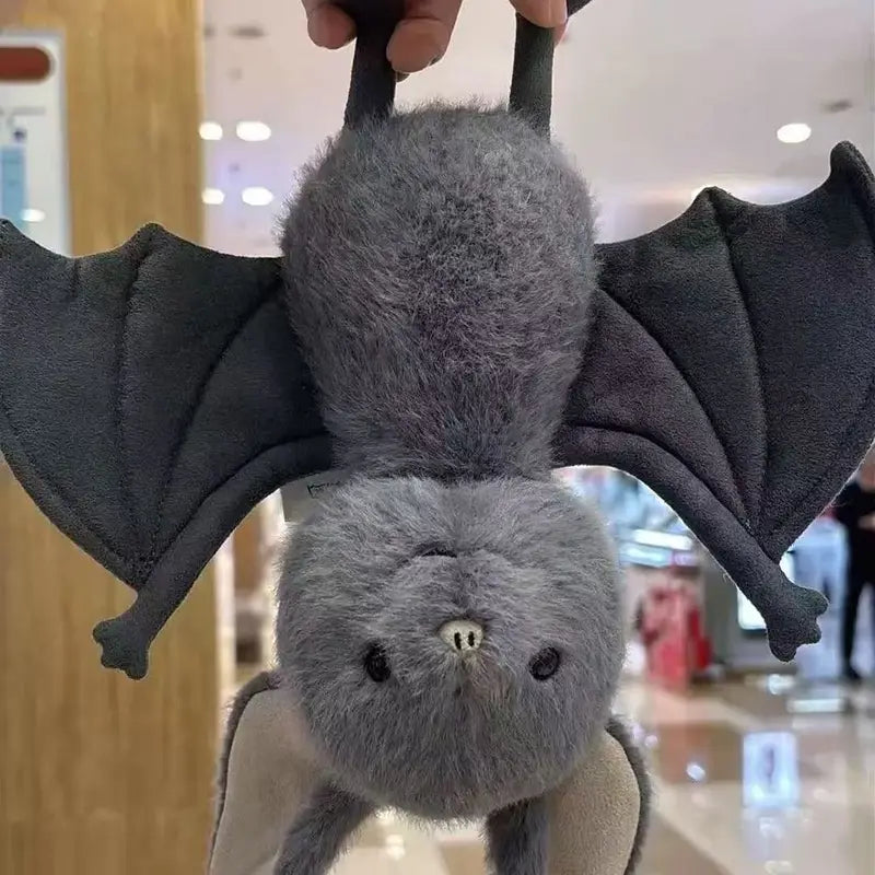 Cartoon Bat Plush Toy - 22cm Soft Stuffed Animal for Car Decor Halloween Gifts