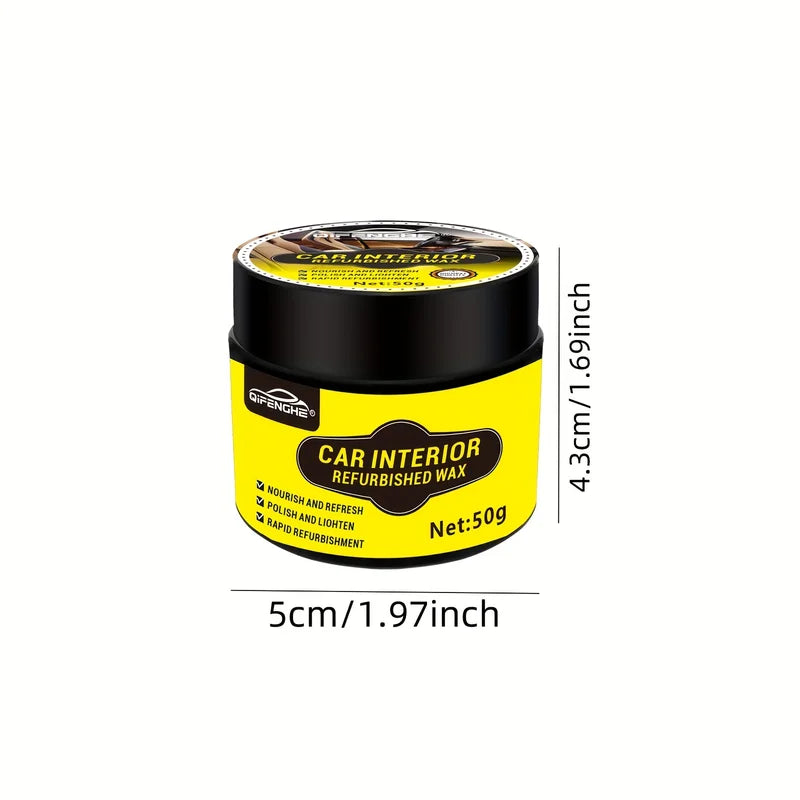 Car Interior Renewal Wax - UV Defense & Anti-Aging Polish for Multi-Surfaces