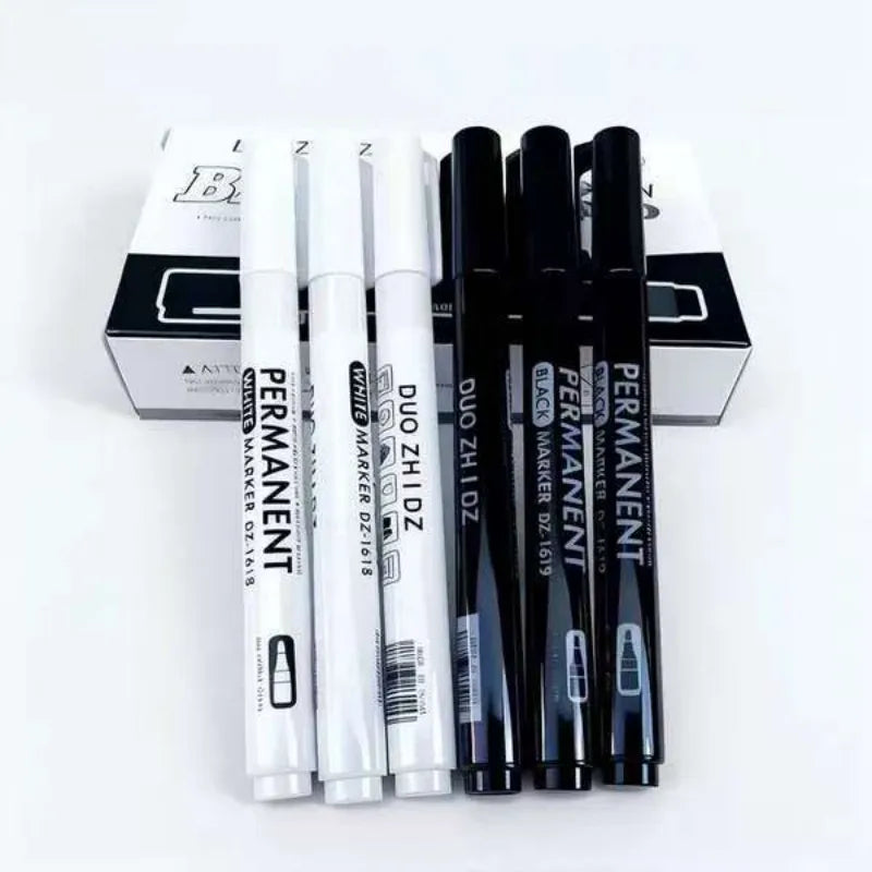 Waterproof Metal Paint Markers Set for Art, Fabric, Leather, Wood - 3/6PCS