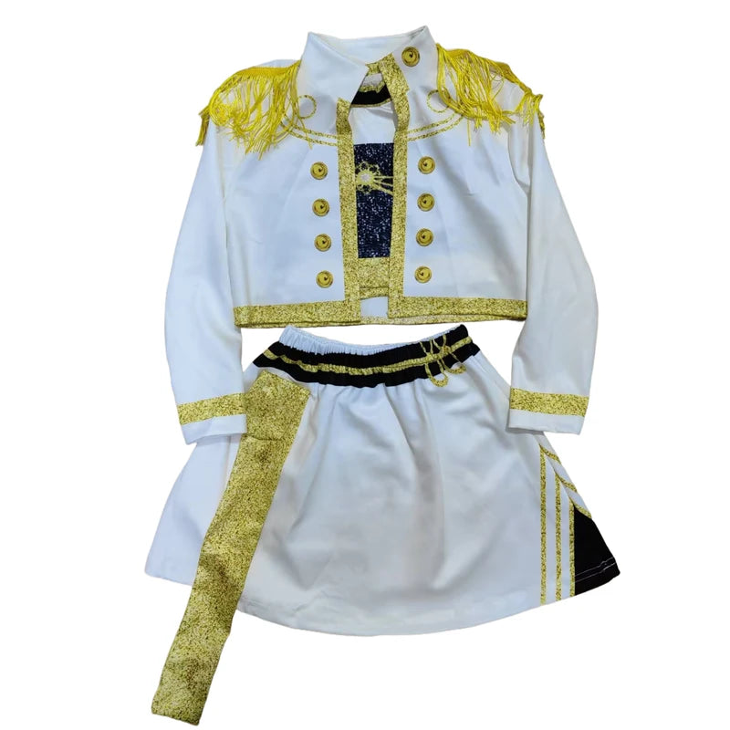 Kids Cosplay Costume Girl Group Idol Performance Outfit Halloween Party Clothing