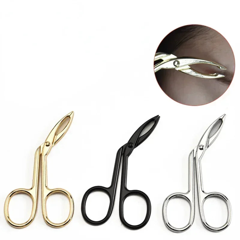 Stainless Steel Eyebrow Pliers & Tweezers Set - Makeup & Beauty Tools