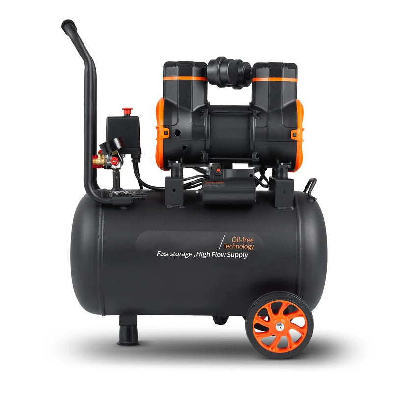 Portable Oil-Free Air Compressor 900W 1450W 1800W for Tire Repair & Woodwork