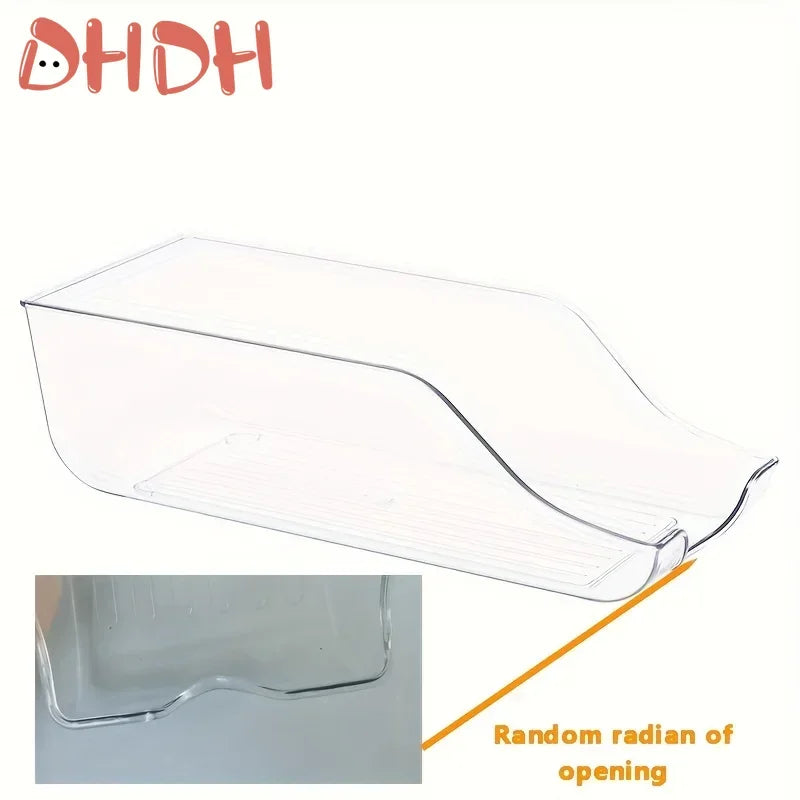Refrigerator Storage Box Organizer for Kitchen Food Cans and Bottles