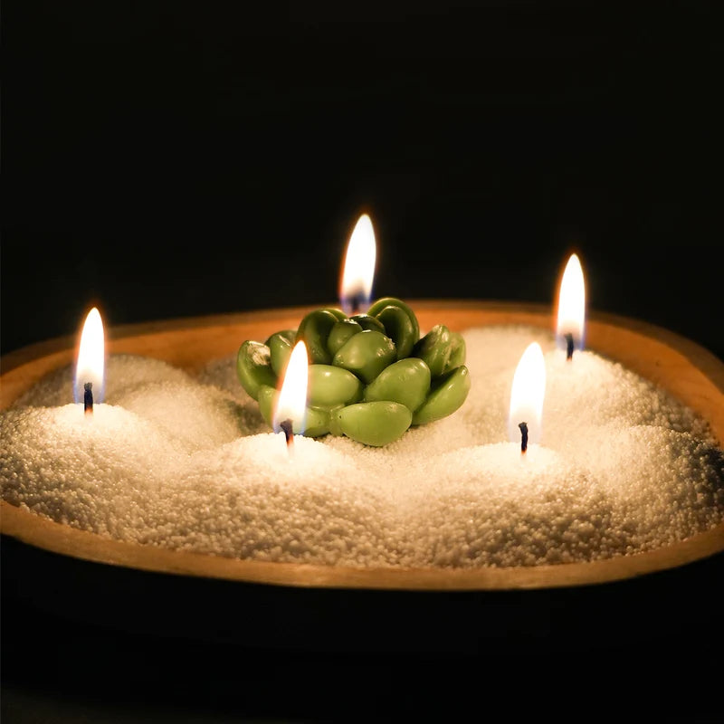 500g-1000g Candle Making Wax Kit - Ice Flower, Snowflake & Pearl Candles, DIY Accessories