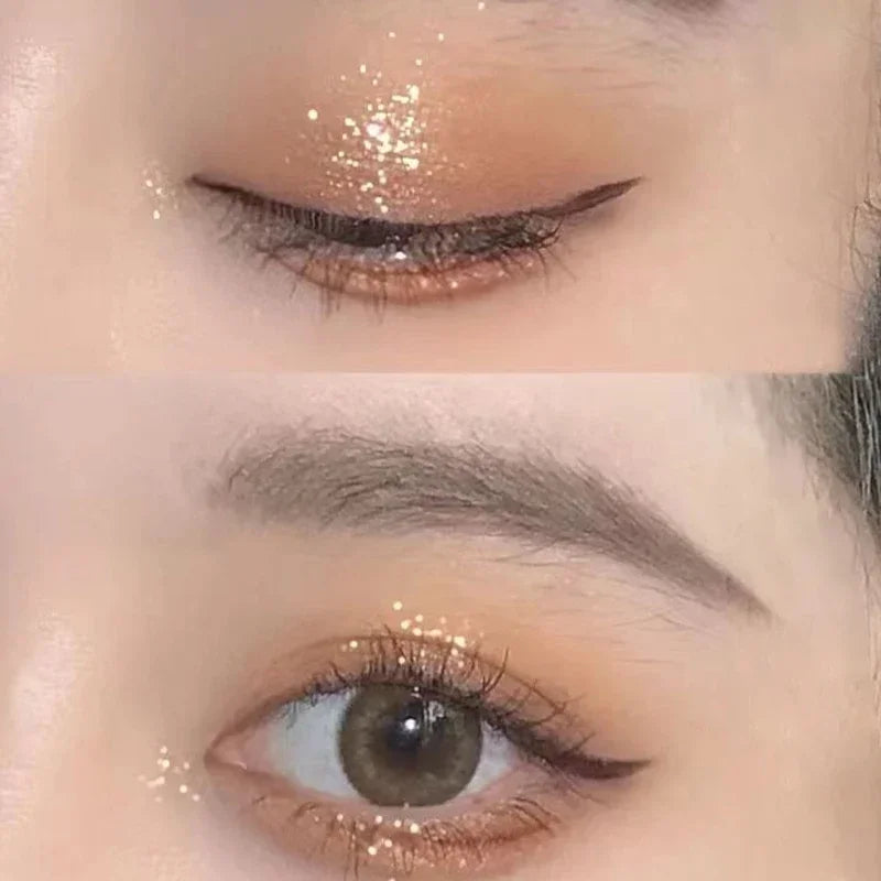 12-Color Glitter Eyeshadow Palette Long Lasting Sparkling Pearl Sequin Eye Makeup