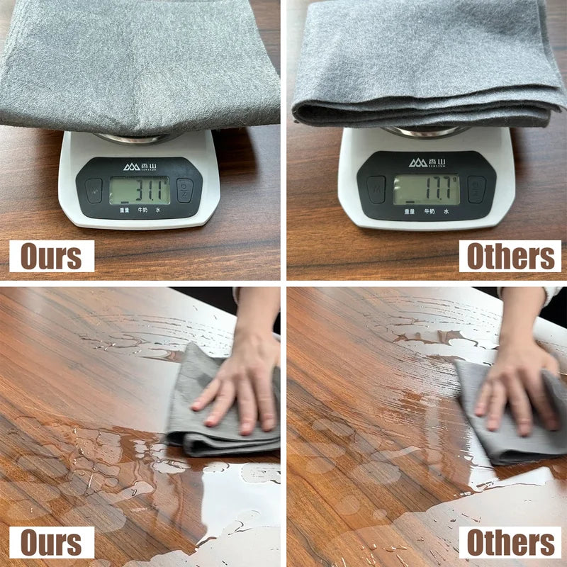All-Purpose Microfiber Cleaning Cloths - Streak-Free Reusable Glass Towels
