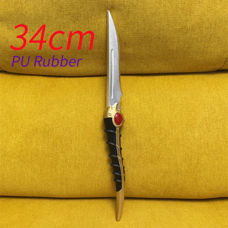 Halloween Knight Dagger Sword Cosplay Prop Role Play Gift Safety PU Rubber
