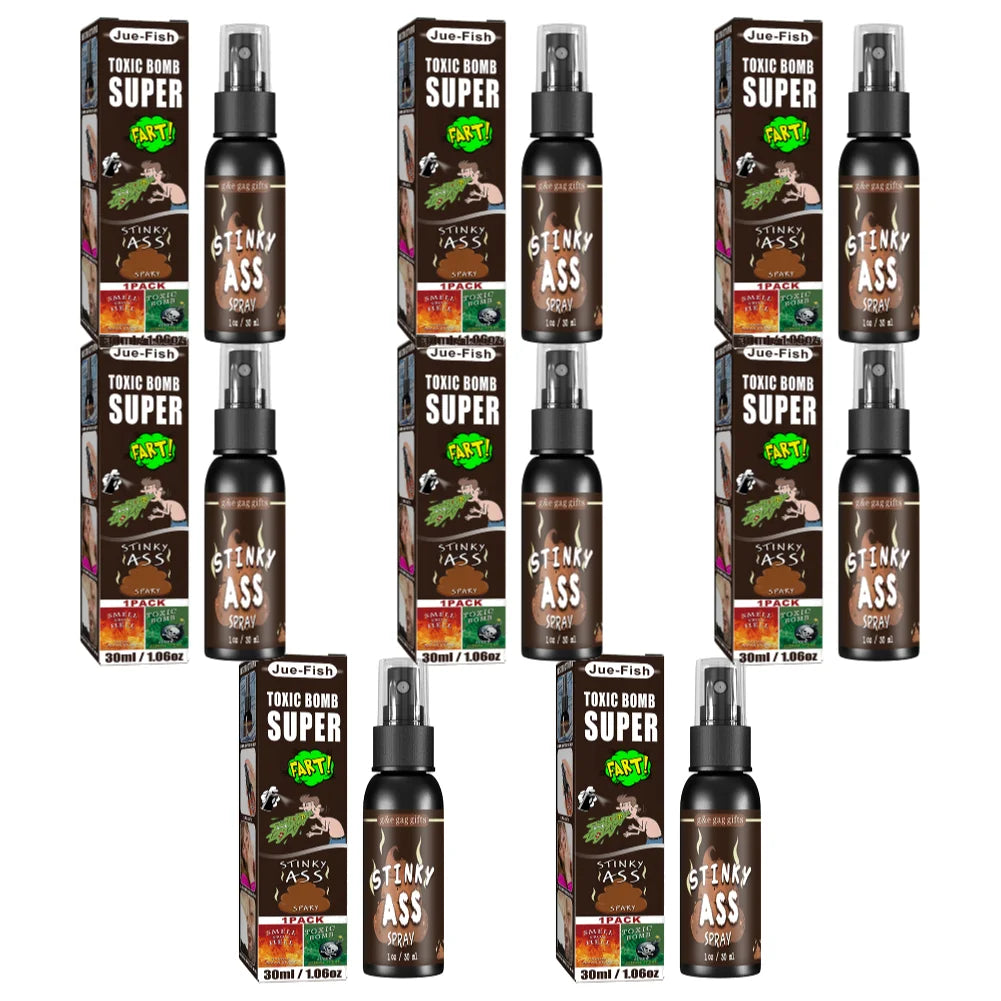 Liquid Fart Spray Gag Toy Set - 30ml Halloween Prank Party Supplies