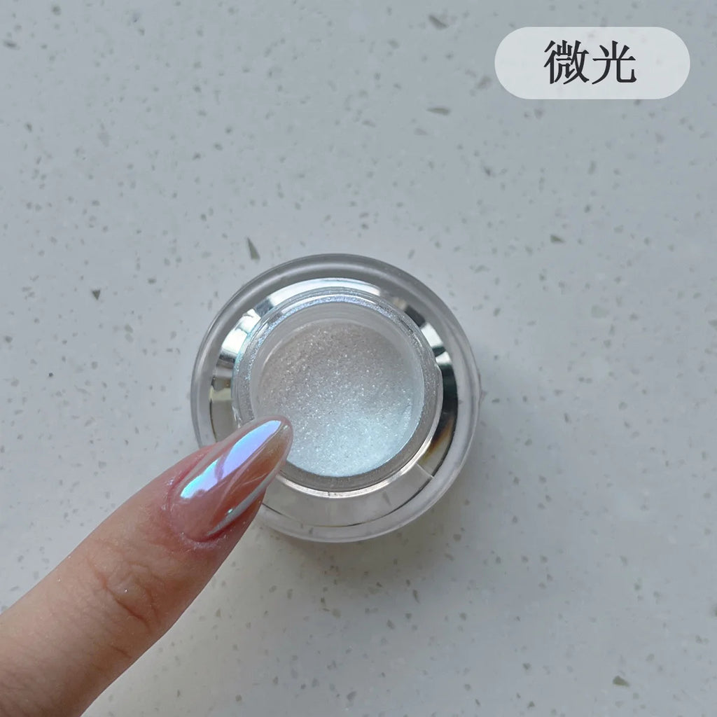 Mirror Chrome Nail Powder - Aurora Effect High-Gloss Pigment for Nail Art