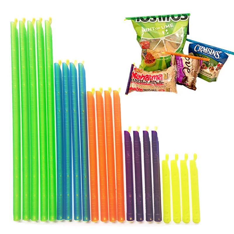 Reusable Food Bag Sealing Clips Set - Moisture-Proof Snack & Food Preservation