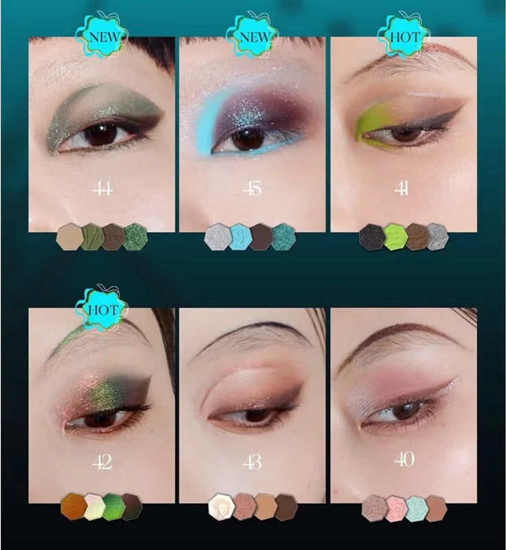 Girlcult Illusion Eyeshadow Palette - Matte Pearl Shimmer Chameleon Colors