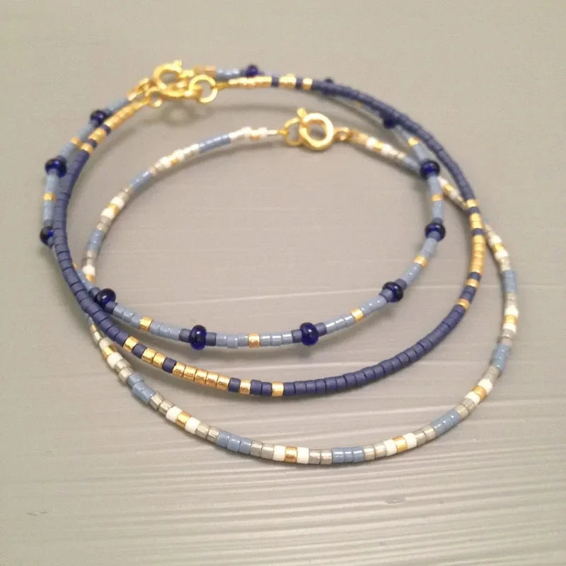 Dainty Beaded Bracelet for Women Jewelry Gift - Multiple Colors & Variants