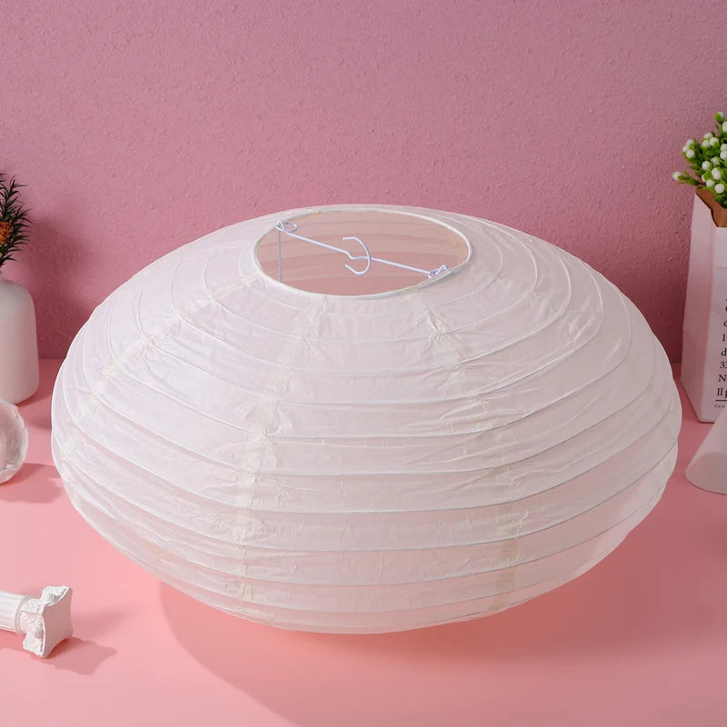 2Pcs Paper Lantern Lampshade Chinese Style Festival Hanging Light Cover Home Decor