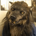 Halloween Latex Wolf Mask Werewolf Headgear for Party Scary Decor