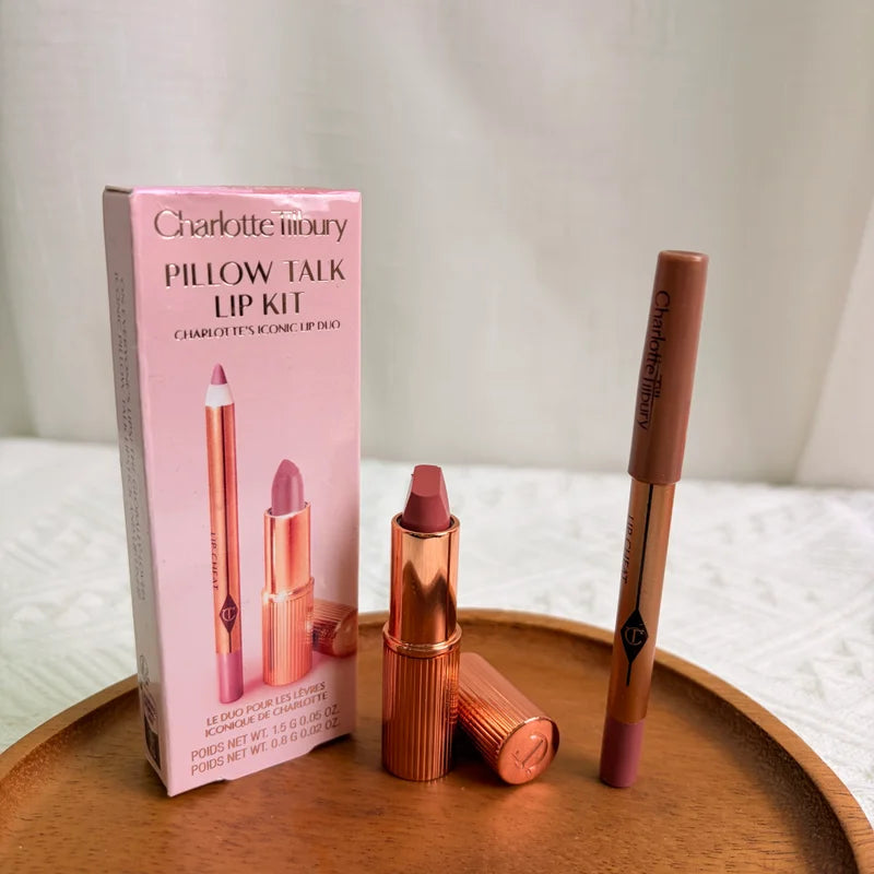 Lip Liner Lipstick Set - Flawless, Waterproof, Buildable Coverage