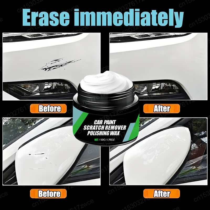 Car Scratch Remover Polish Wax for Light Paint Scratches & Stains - Restore Shine
