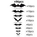Halloween 3D Bat Wall Decor Stickers - Waterproof Spooky Bats for Home & Party