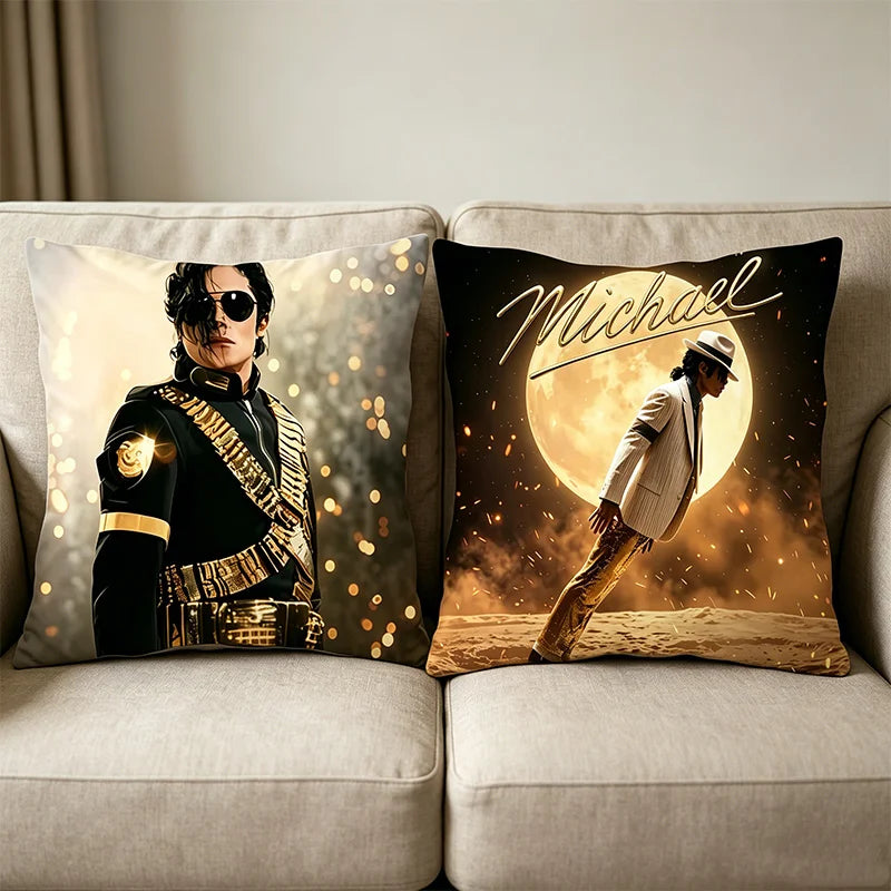 Michael Jackson Pillowcase 45x45cm Singer MJ Decorative Pillow Cover for Sofa Cushions