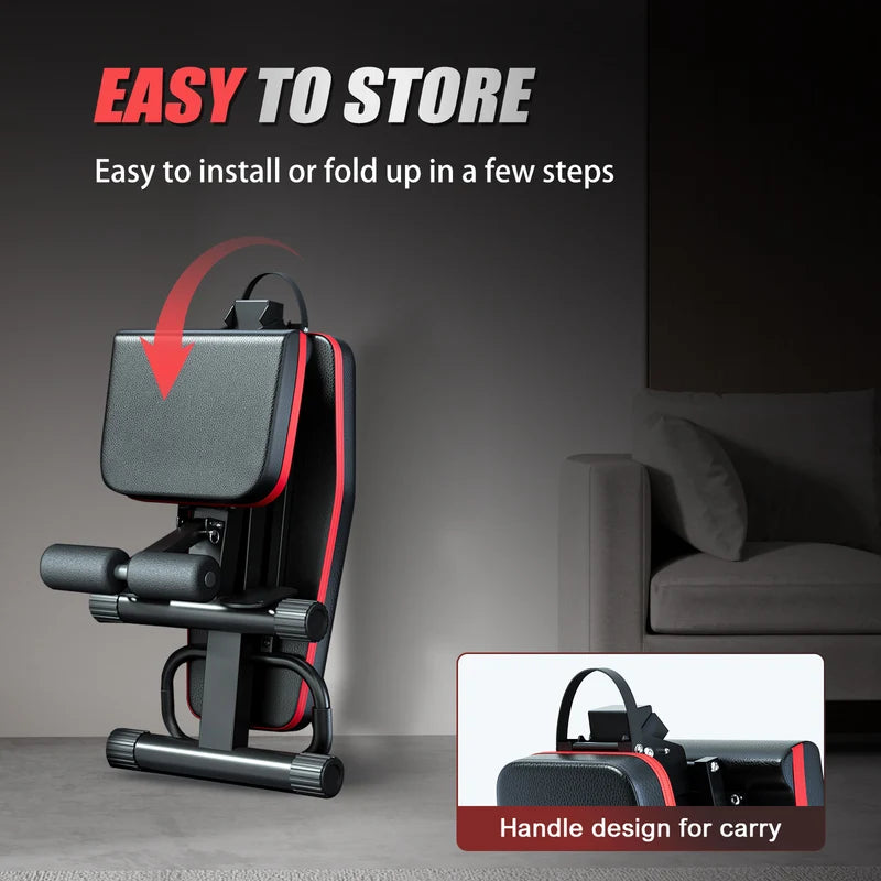 Foldable Multi-Functional Dumbbell Bench with 1000 lbs Capacity and 6 Adjustable Incline Levels