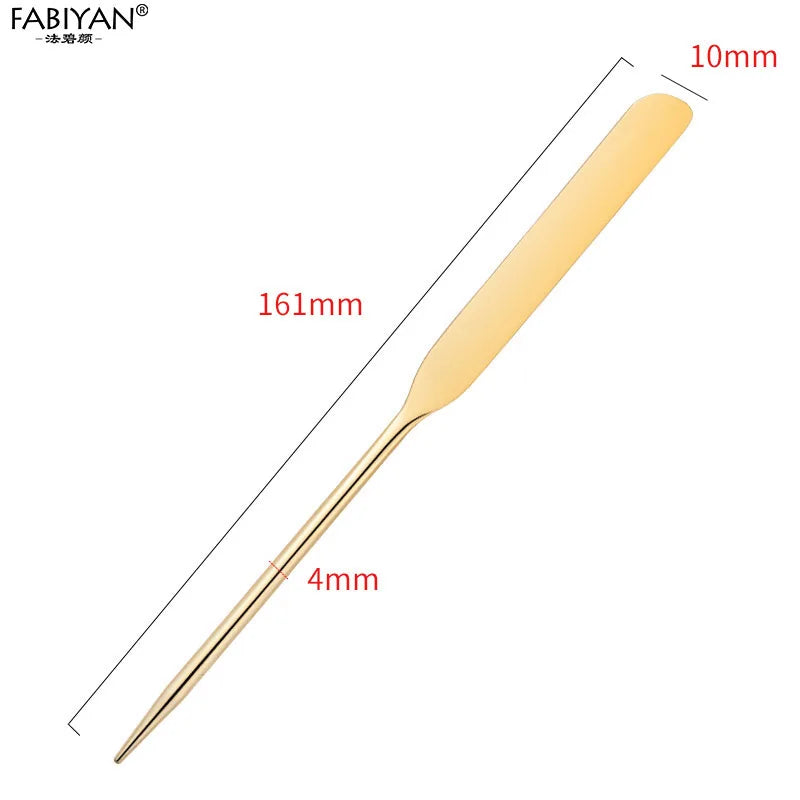 Stainless Steel Makeup Palette Spatula Set for Foundation & Nail Art