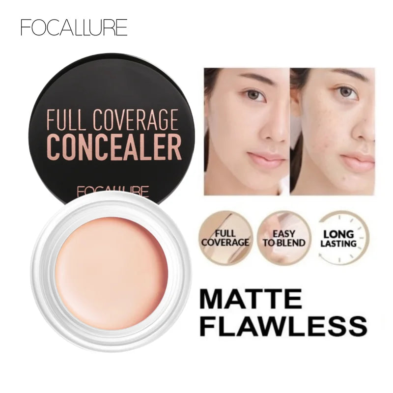 Full Coverage Waterproof Concealer Cream Oil-Free Face Foundation - Moisturizing Makeup