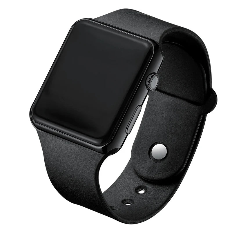 Digital LED Sport Watch for Men Women Waterproof Casual Silicone Band