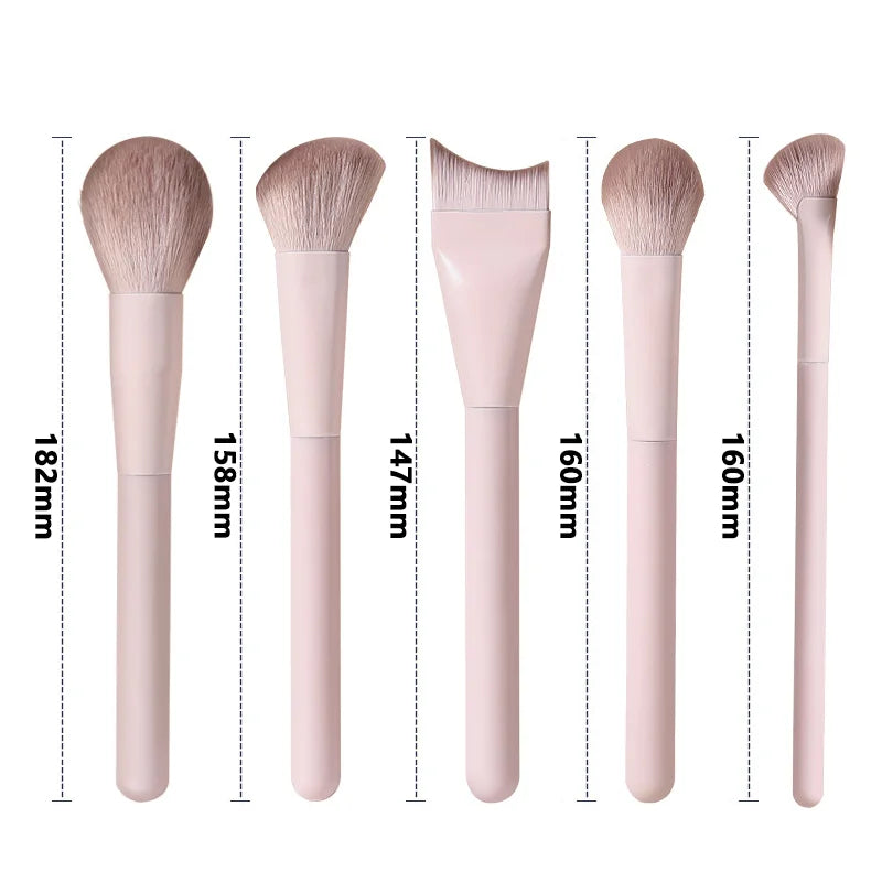 13-Piece Makeup Brush Set for Foundation, Concealer & Eyeshadow - Soft Dense Cosmetic Tools