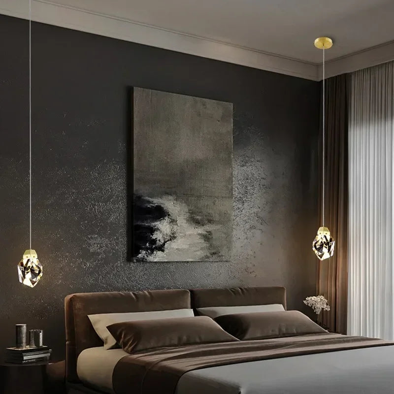 Luxury Crystal Bedside Table Lamp for Bedroom & Dining Room Decor