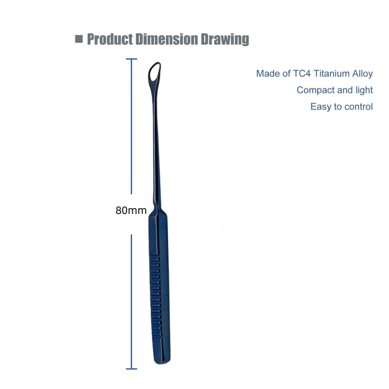 Stainless Steel Ophthalmic Scleral Depressor for Eye Surgery - Pediatric Use