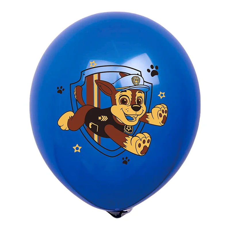 10 Pieces Paw Patrol Latex Balloons for Kids Birthday Party Decorations