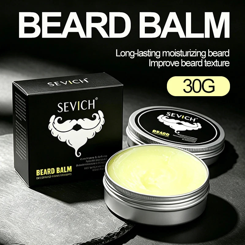 Men's Beard Care Balm Nourishing Styling Wax - Strong Hold & Moisturizing