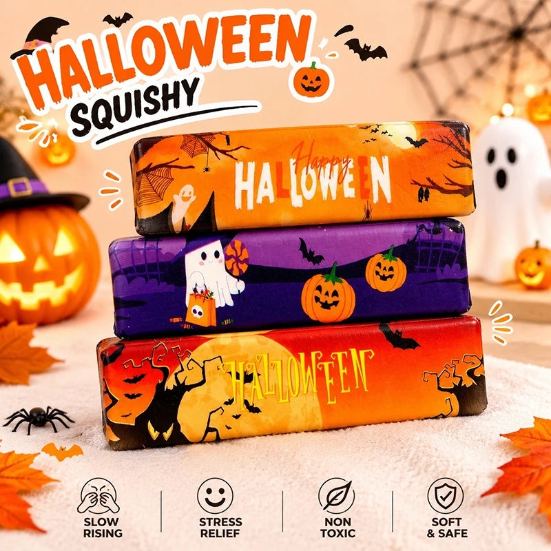 Halloween Squishy Cheese Stress Relief Squeeze Desk Toy - Assorted Colors