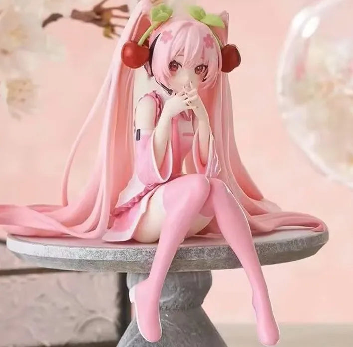 Anime Action Figure - Hatsune Miku Pink Dress PVC Collectible Toy
