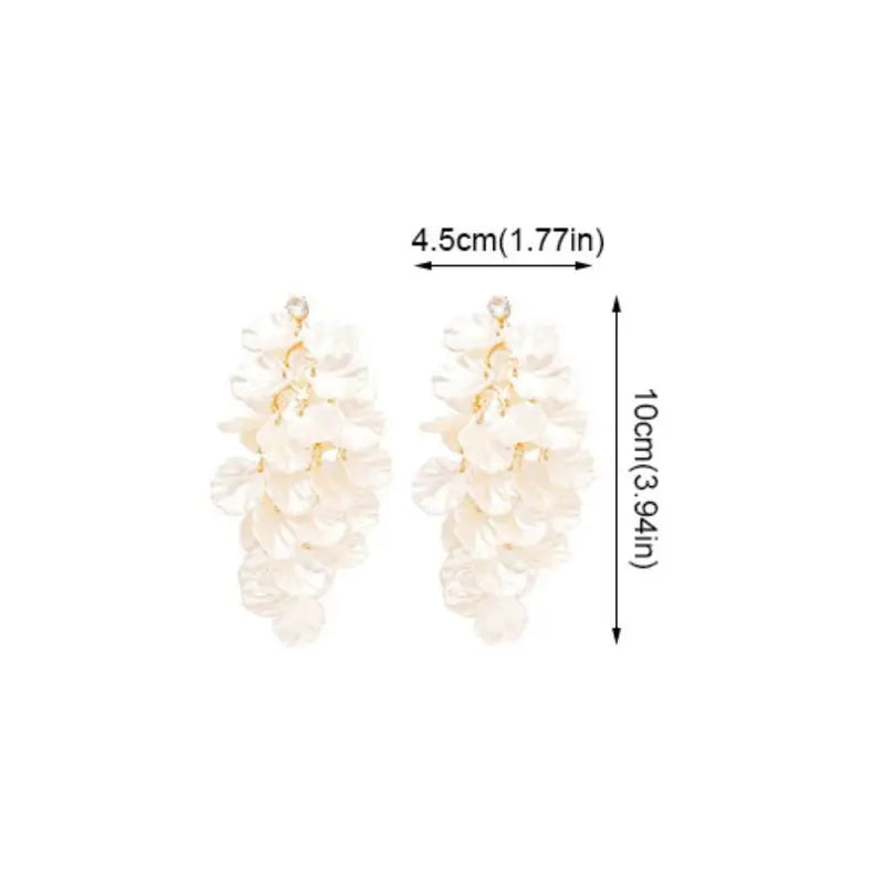 Exquisite Petals Tassel Earrings - Vintage Drop Jewelry for Parties